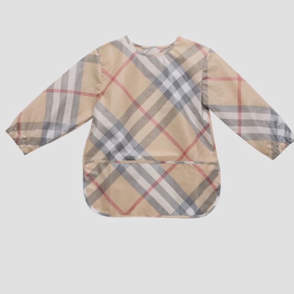 NWT- Burberry’s Check-Print Bib, Size 6M-9M - Picture 2 of 7